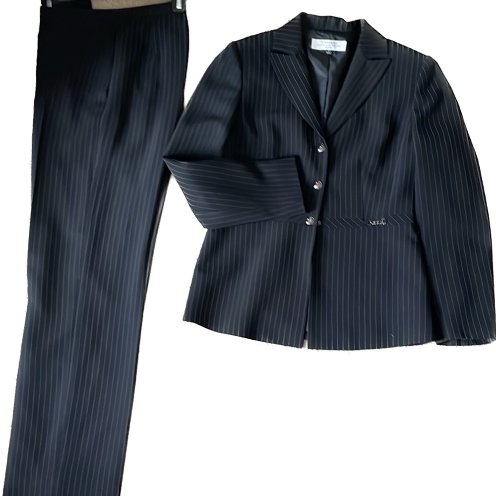 Tahari pinstripe suit, 2 piece, size 4P